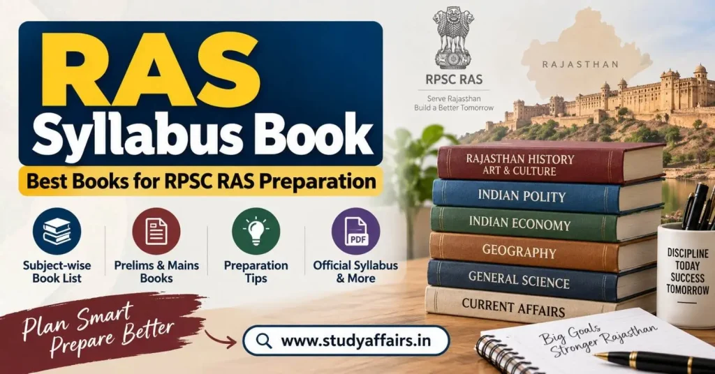 Best RAS syllabus books for RPSC RAS Prelims and Mains preparation