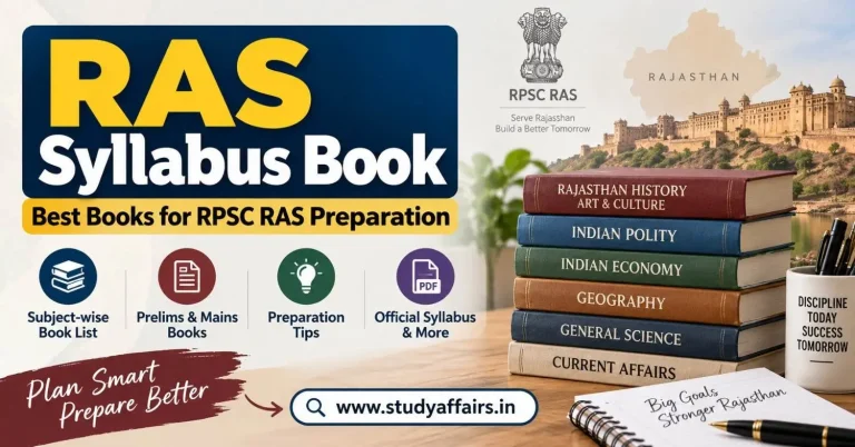 Best RAS syllabus books for RPSC RAS Prelims and Mains preparation