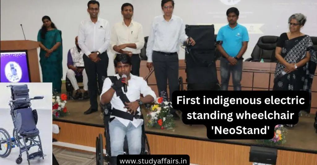 NeoStand the First indigenous electric standing wheelchair
