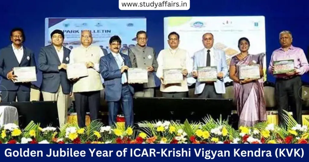 This year ICAR-Krishi Vigyan Kendra (KVK) is celebrating its golden jubilee year. The Golden Jubilee celebrations of the KVK were inaugurated on 21 March 2024.