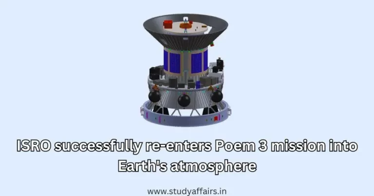 ISRO's indigenous POEM 3 (PSLV Orbital Experimental Module-3) mission has completed the Zero Orbital Debris (Zero Space Debris) mission.
