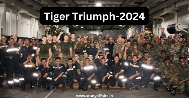 Tiger Triumph 2024 Exercise between India and USA is being organized on the eastern seaboard from March 18 to 31.