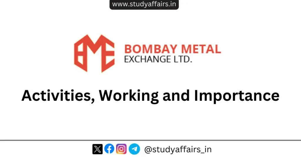 Bombay Metal Exchange (BME) is a major voluntary metal trading association in India. It was established in 1960.