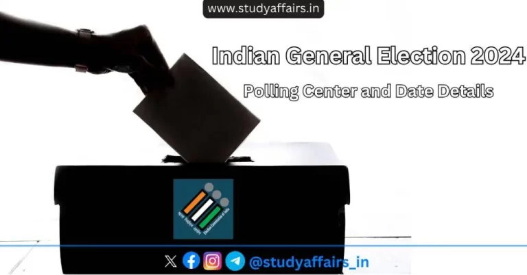 Indian General Election 2024 Polling Center and Date Details. The election process for the 18th Lok Sabha will be conducted in 7 phases.