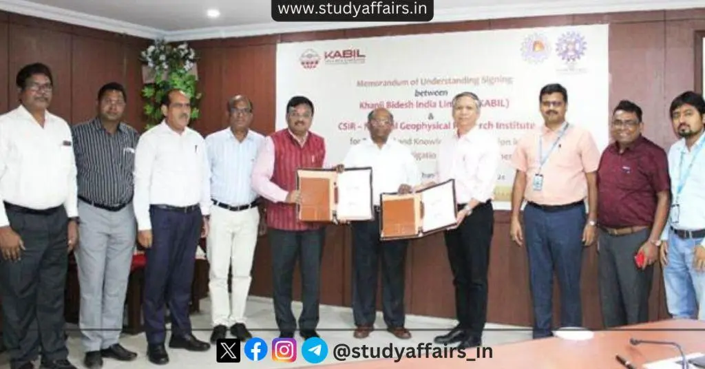 KABIL entered into MoU with CSIR-NGRI to promote projects and activities related to critical and strategic minerals.