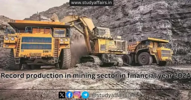 There is a significant increase in the production of major minerals and aluminum metal in FY 2024. Record mineral production is 8.0 percent