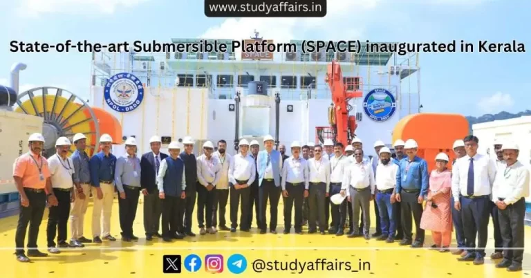 Dr. Sameer V Kamat, Chairman, DRDO inaugurated the state-of-the-art Submersible Platform Space in Kerala for the Indian Navy.