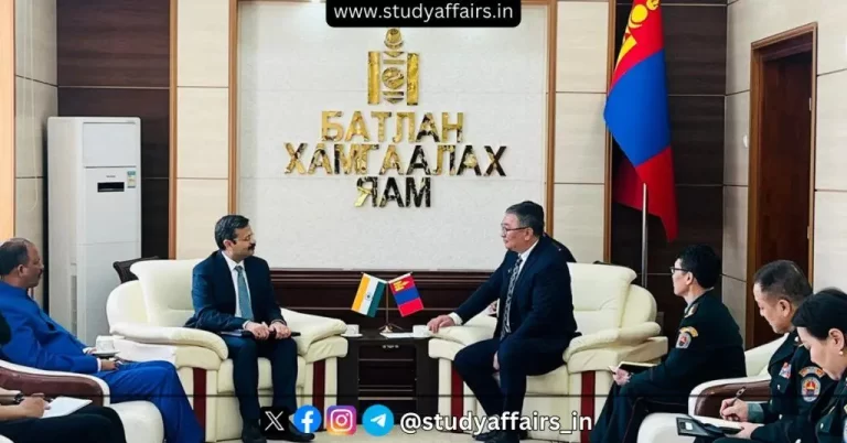 The 12th meeting of the JWG between the Defense Ministries of India and Mongolia was held on 16-17 May, 2024 in Ulaanbaatar (Mongolia).