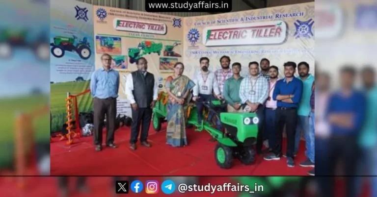 Electric Tiller has been unveiled by CSIR and DSIR at Central Mechanical Engineering Research Institute (CMRI) in Durgapur, West Bengal.