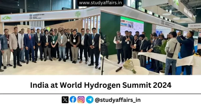 India has set up its own pavilion for the first time at the World Hydrogen Summit 2024 to be held in Rotterdam, Netherlands.