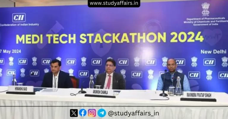 Dr. Arunish Chawla launched the Meditech Stackathon 2024 in collaboration with the Confederation of Indian Industry in New Delhi.