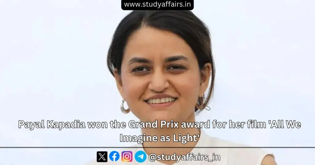 Payal Kapadia's 'All We Imagine as Light' won 2 Grand Prix awards at the 77th Cannes Film Festival.
