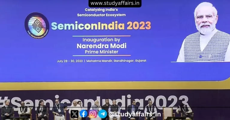 'Semicon India-2023' was organized by India Semiconductor Mission (ISM) in partnership with industry and industry associations.