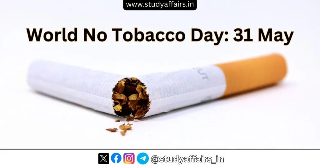 Every year on 31st May, 'World No Tobacco Day' is organized to spread awareness about the harmful effects of tobacco consumption all over the world.