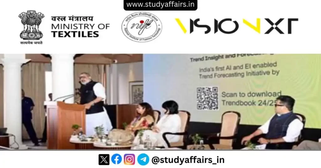Union Textiles Minister Shri Giriraj Singh launched VisioNxt, a bilingual web portal on September 5, 2024.