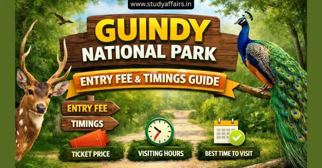 guindy national park entry fee and timings, guindy national park timings