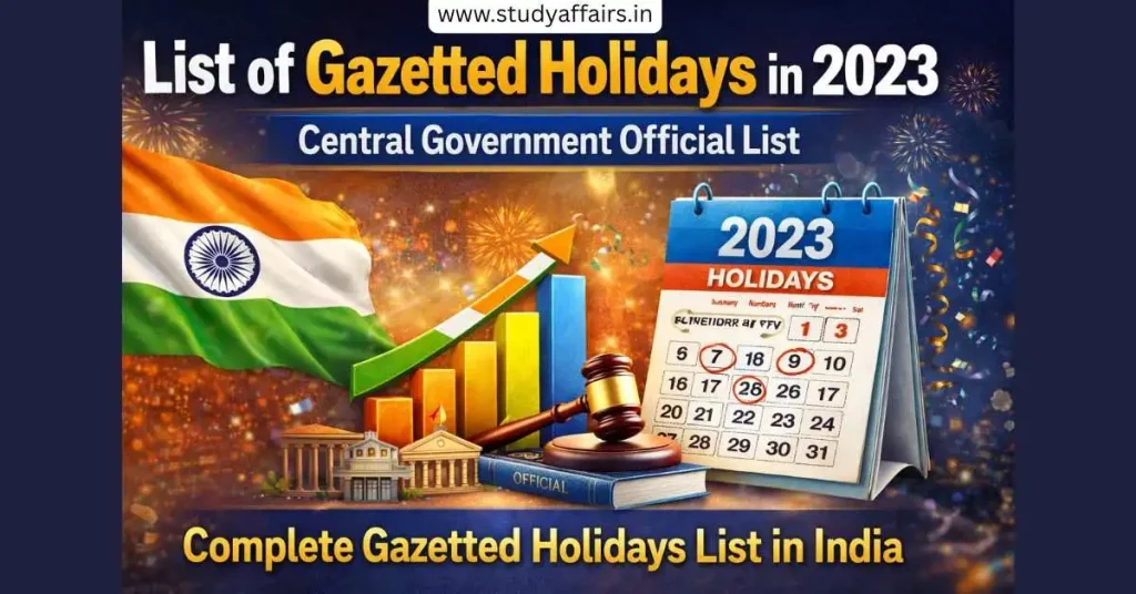 list of gazetted holidays in 2023