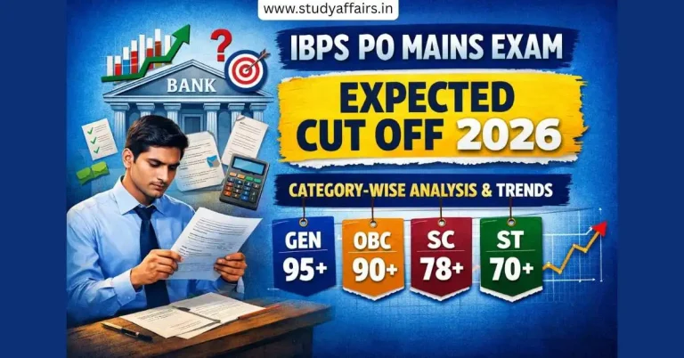 IBPS PO Mains Exam Expected Cut Off 2026